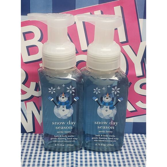 BBW Snow Day Season Gentle Foaming Hand Soap 2 Pack - Picture 1 of 2